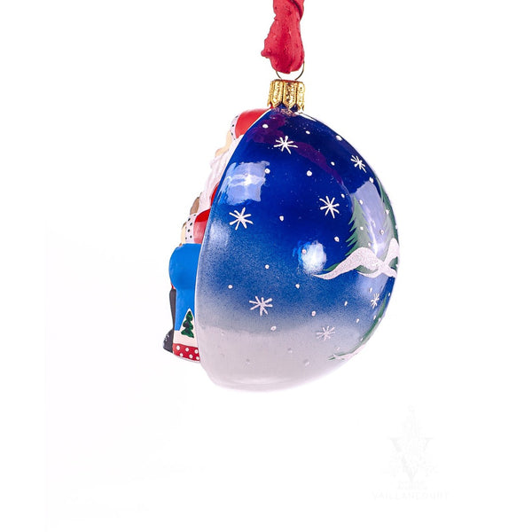 Load image into Gallery viewer, Vaillancourt Folk Art - Jingle Balls Santa in Arm Chair Ornament
