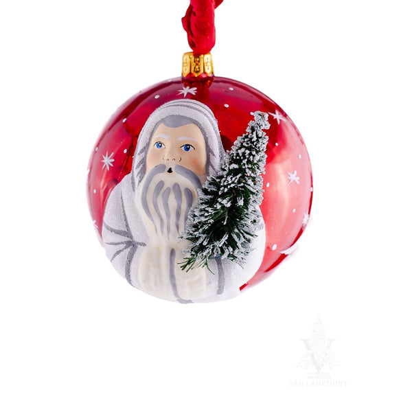 Load image into Gallery viewer, Vaillancourt Folk Art - Jingle Balls™ Frosty Father Christmas Ornament
