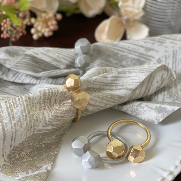 Load image into Gallery viewer, Bodrum Linens Orbit - Napkin Rings - Set of 4
