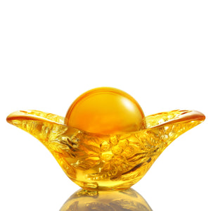 Liuli Golden Fruit, Loquat, Ingot Motif