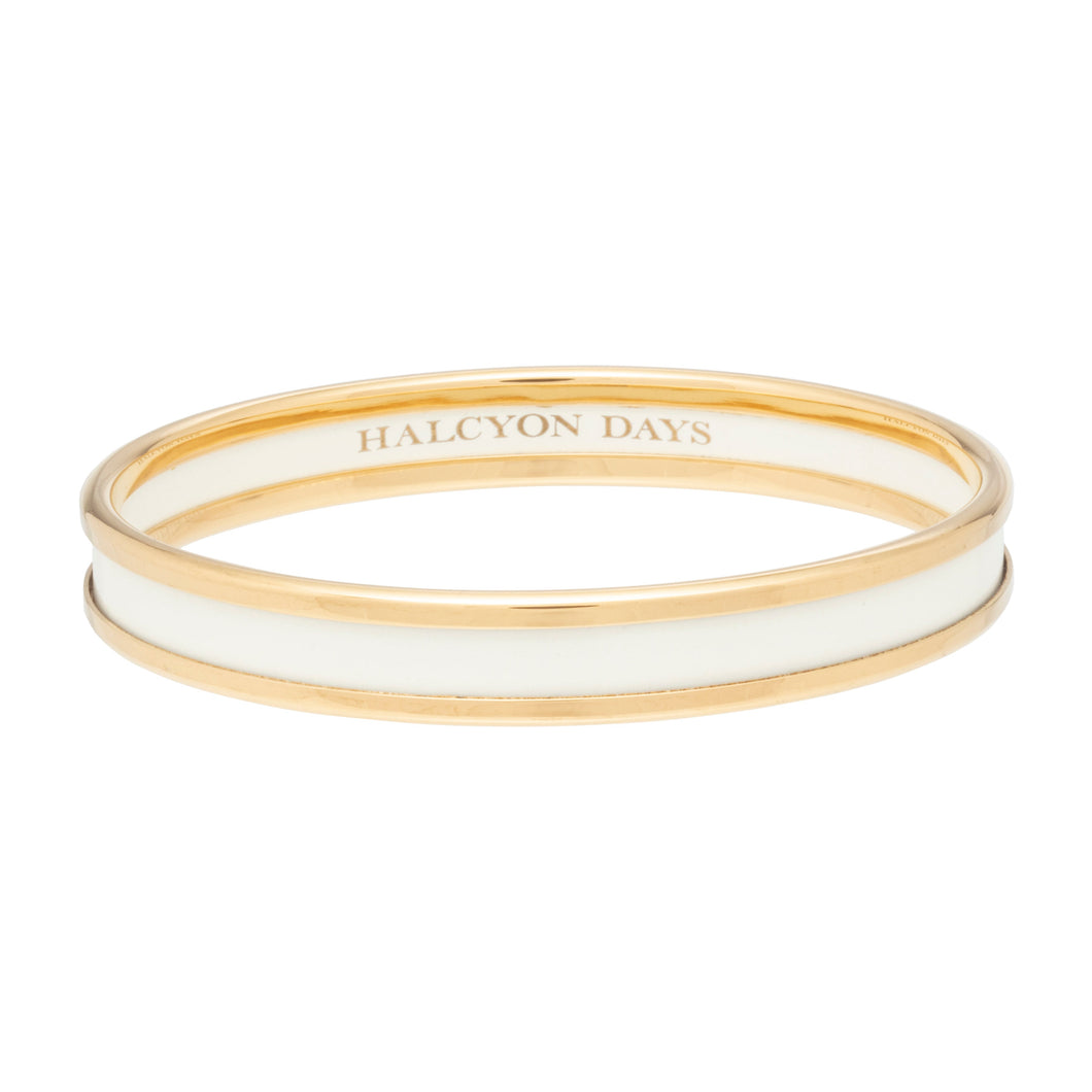 Halcyon Days 6mm Cream - Gold - Bangle