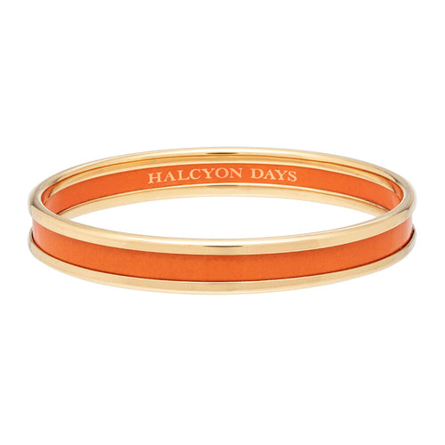 Halcyon Days 6mm Orange - Gold - Bangle