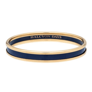 Halcyon Days 6mm Navy - Gold - Bangle