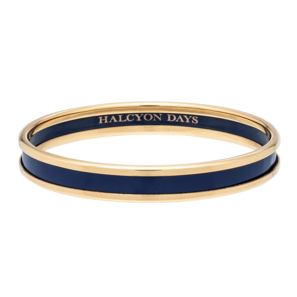 Load image into Gallery viewer, Halcyon Days 6mm Navy - Gold - Bangle
