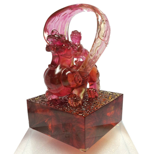 Liuli Crystal Mythical Creature, Pixiu, Welcoming Fortunes of this Vast World