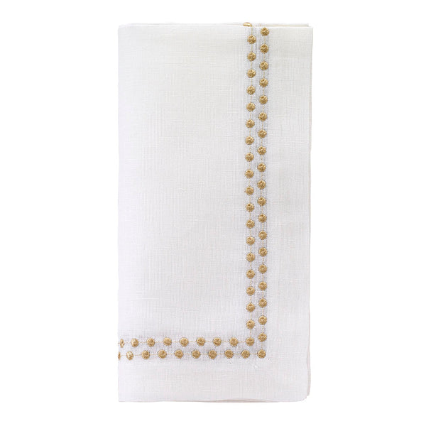 Load image into Gallery viewer, Bodrum Linens Pearls - Linen Napkins - Set of 4
