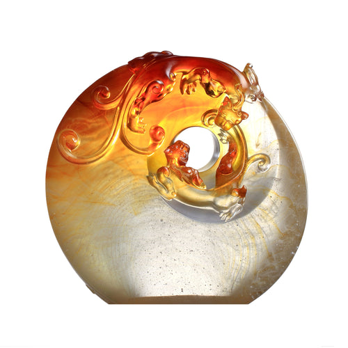Liuli Crystal Mythical Creature, Son of the Dragon-Chilong, Collective Heart