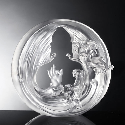 Liuli Crystal Buddha, Sakyamuni, Only Love, Only Concern-My Heart of Clarity