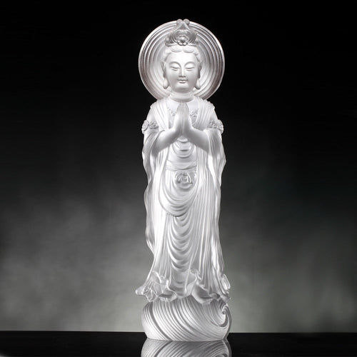 Liuli Crystal Buddha, Hechang Guanyin, Wish (Special Edition)