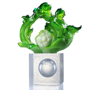 Liuli Crystal Home Decor, Cauliflower, Tranquil Resplendence