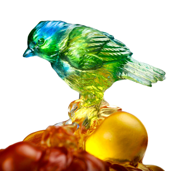 Load image into Gallery viewer, Liuli Crystal Bird, Siskin, The Allure of Spring

