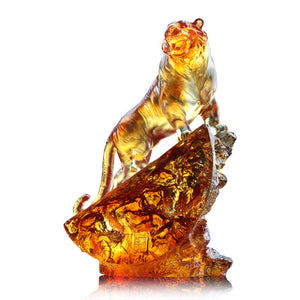 Liuli Crystal Animal, Tiger, Peak of Satisfaction