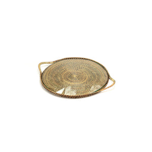 Calaisio Round Serving Glass 13" Tray