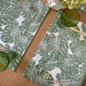 Bodrum Linens Palms Outdoor - Easy Care Placemats - Set of 4