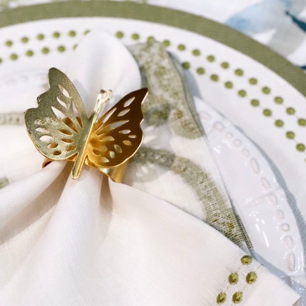 Load image into Gallery viewer, Bodrum Linens Papillon - Napkin Rings - Set of 4
