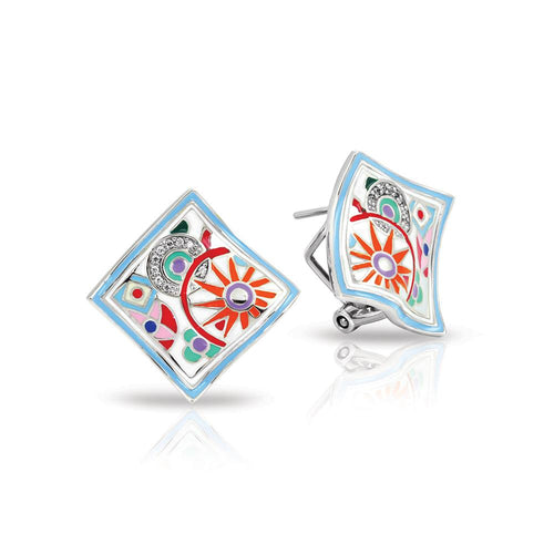 Belle Etoile Pashmina Earrings - White