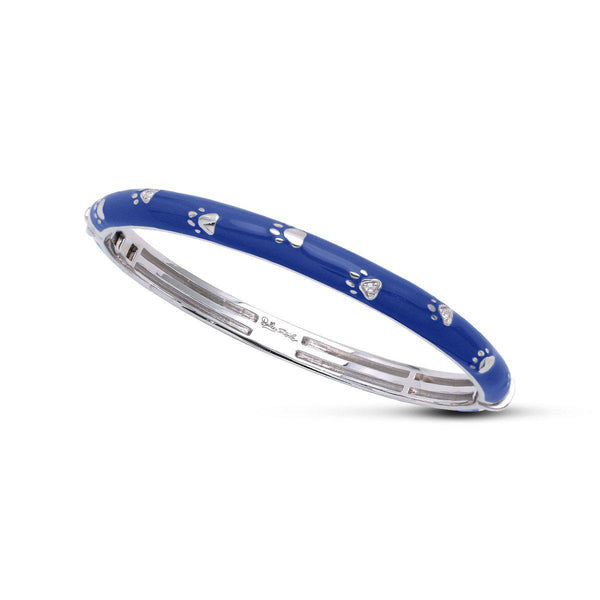 Load image into Gallery viewer, Belle Etoile Paw Prints Bangle - Blue
