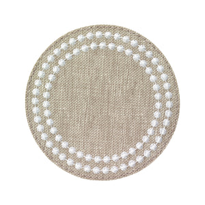 Bodrum Linens Pearls Coasters - Set of 4