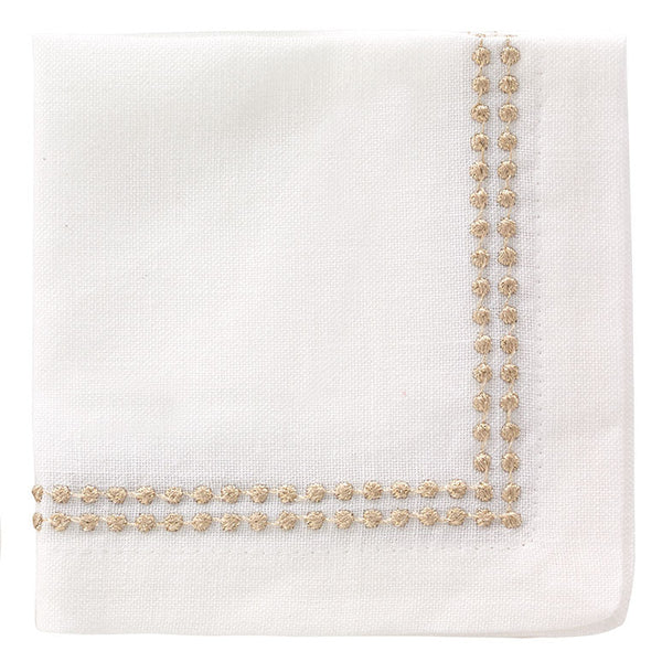 Load image into Gallery viewer, Bodrum Linens Pearls - Cocktail Napkins - Set of 4
