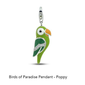 Belle Etoile Birds of Paradise Pendant - Birds of Paradise Poppy Pendant
