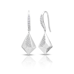 Belle Etoile Prisma Earrings - White