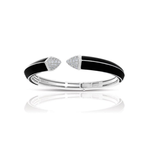 Belle Etoile Pyramid Bangle - Black