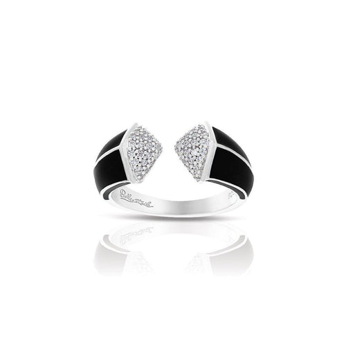 Belle Etoile Pyramid Ring - Black