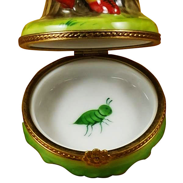 Load image into Gallery viewer, Rochard &quot;Ladybug with Book&quot; Limoges Box
