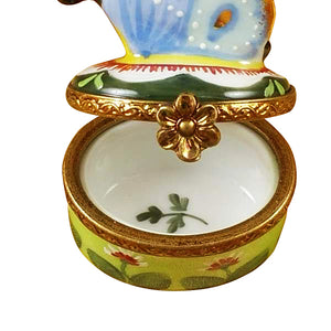 Rochard "Butterfly Blue-Gold" Limoges Box