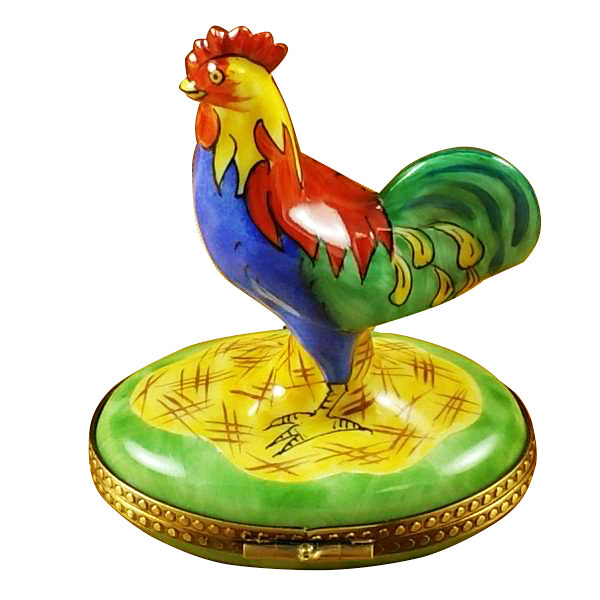 Load image into Gallery viewer, Rochard &quot;Rooster&quot; Limoges Box

