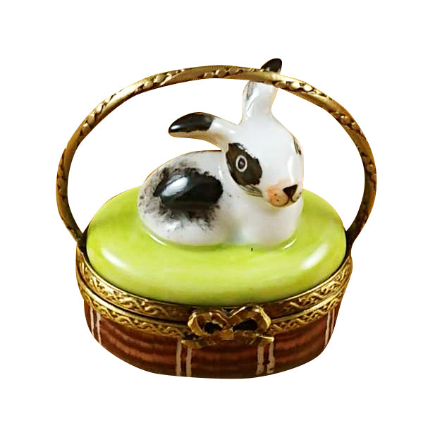 Load image into Gallery viewer, Rochard &quot;Basket with Mini Rabbit&quot; Limoges Box
