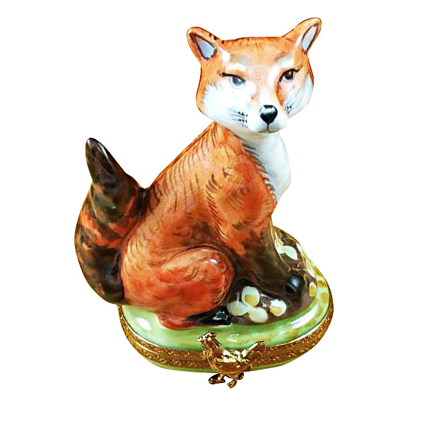 Load image into Gallery viewer, Rochard &quot;Fox&quot; Limoges Box
