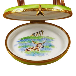 Rochard "Longhorn with Removable Insert" Limoges Box