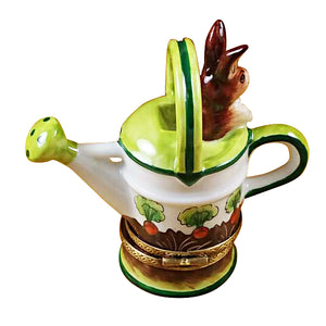 Rochard "Watering Can with Rabbit" Limoges Box