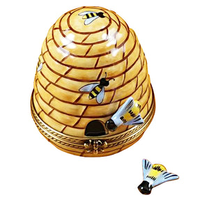 Rochard "Beehive with Bee" Limoges Box