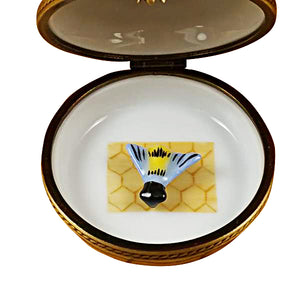 Rochard "Beehive with Bee" Limoges Box