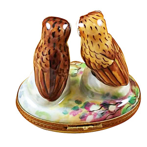 Rochard "Two Owls" Limoges Box