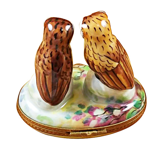 Load image into Gallery viewer, Rochard &quot;Two Owls&quot; Limoges Box
