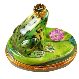 Rochard "Frog with Crown" Limoges Box