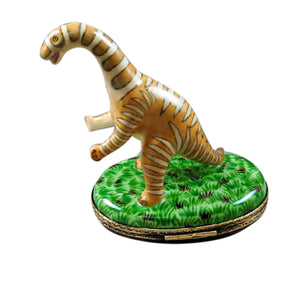 Rochard "Brachiosaurus Long Neck, Long Tail Dinosaur" Limoges Box