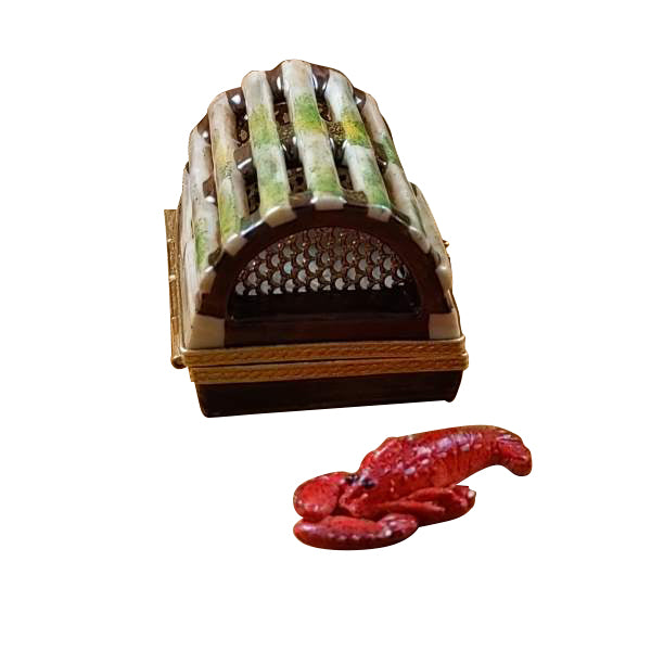 Load image into Gallery viewer, Rochard &quot;Lobster Trap With Removable Lobster&quot; Limoges Box
