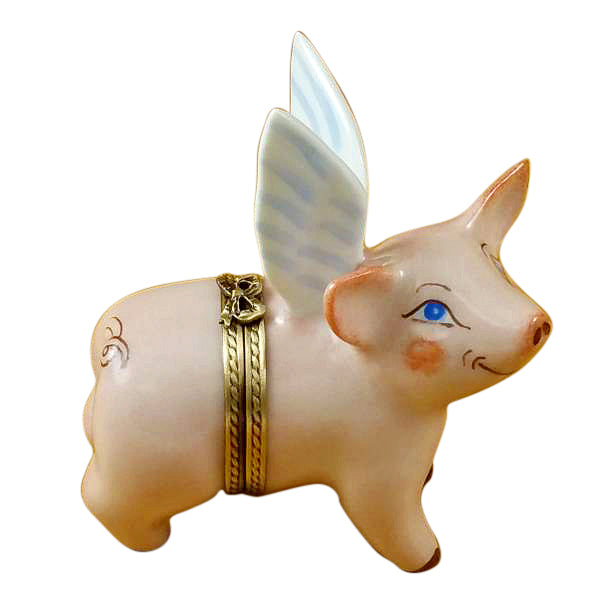 Load image into Gallery viewer, Rochard &quot;Flying Pig&quot; Limoges Box
