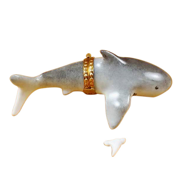 Load image into Gallery viewer, Rochard &quot;Shark with Removable Tooth&quot; Limoges Box
