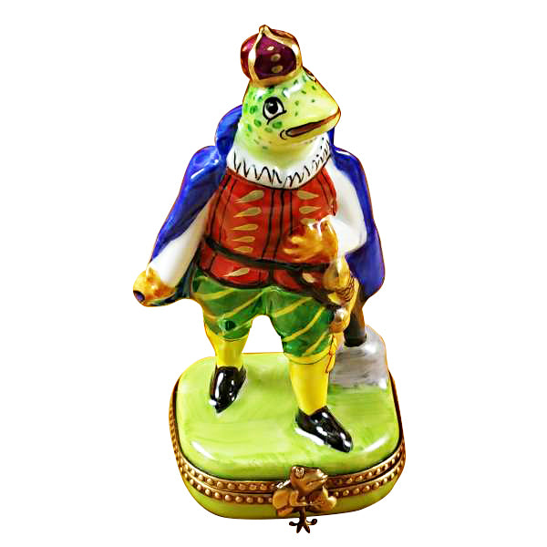 Load image into Gallery viewer, Rochard &quot;Tall Frog Prince&quot; Limoges Box
