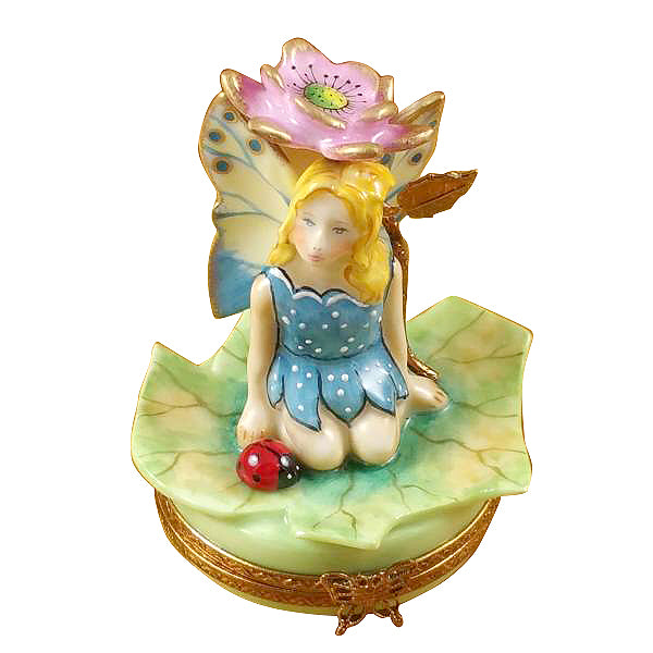 Load image into Gallery viewer, Rochard &quot;Flower Fairy Pink&quot; Limoges Box
