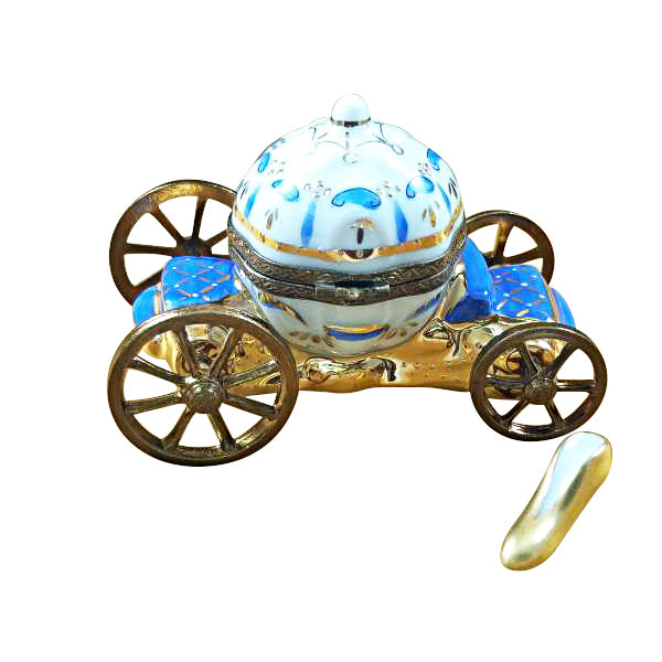 Load image into Gallery viewer, Rochard &quot;Cinderella Carriage with Shoe&quot; Limoges Box
