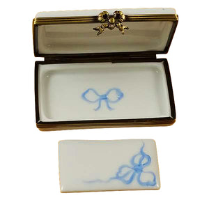 Rochard "Blue Stork It's a Boy" Limoges Box