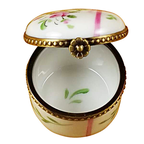 Load image into Gallery viewer, Rochard &quot;Round Pink First Curl&quot; Limoges Box
