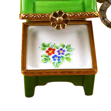Load image into Gallery viewer, Rochard &quot;Adirondack Chair with Cat, Watering Can &amp; Plant&quot; Limoges Box