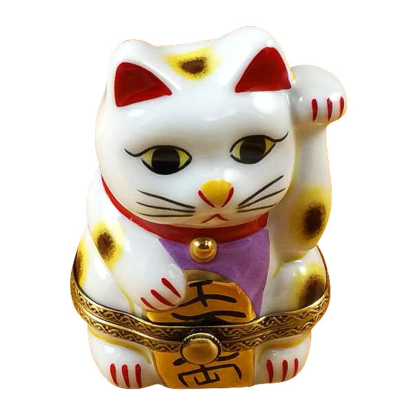 Load image into Gallery viewer, Rochard &quot;Happy Cat&quot; Limoges Box
